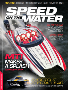 MTI 340X Featured On Cover of Speed On The Water 20th Issue Magazine